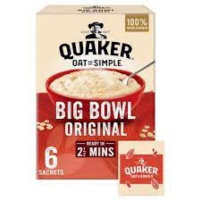 Quaker Oat So Simple Big Bowl Original - 6db nagy instant tasak 231g