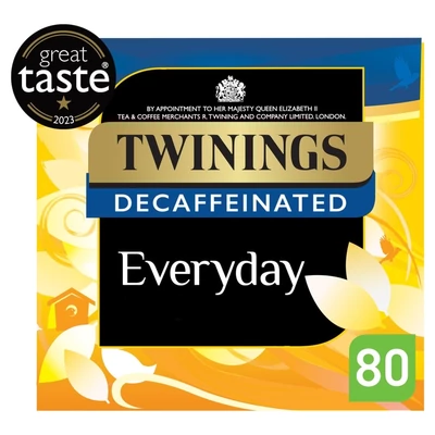 Twinings  Everyday Decaffeinated 80 Tea Bags