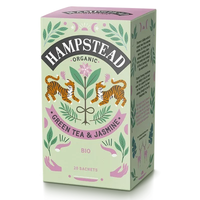 Hampstead Organic Jasmine Green Tea (Bio Zöld Tea Jázminnal) 20 db filter   