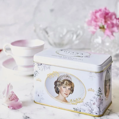 New English - Princess Diana Classic- Tea Tin - 40 db teafilter