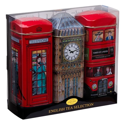 New English Teas - Traditional English Teas (Telefonfülke, Big Ben és Busz)