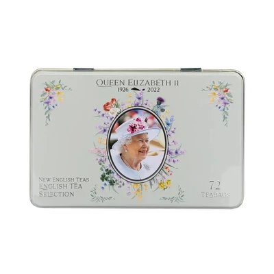 New English - Queen Elizabeth II Tea Selection Tin - 72 db teafilter