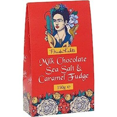 Frida Kahlo Milk Chocolate Sea Salt & Caramel Fudge 150g