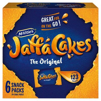 McVitie's Jaffa Cakes Original Biscuits Snack Pack 6x3 198g