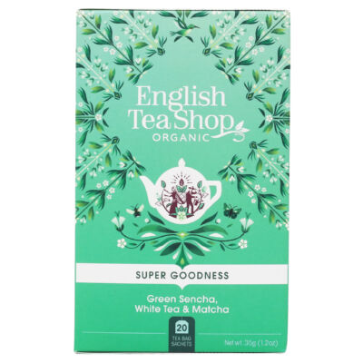 English Tea Shop - Green Sencha, White Tea & Matcha Tea 20 db borítékolt filter