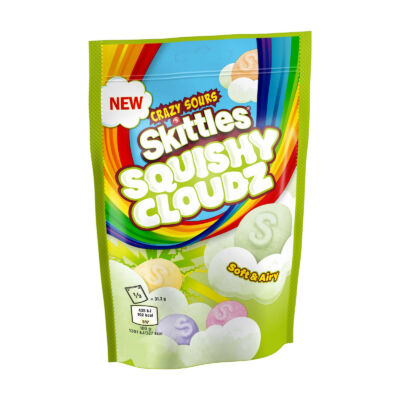 SKITTLES Squishy Cloudz Crazy Sours Sweets Bag 94g 
