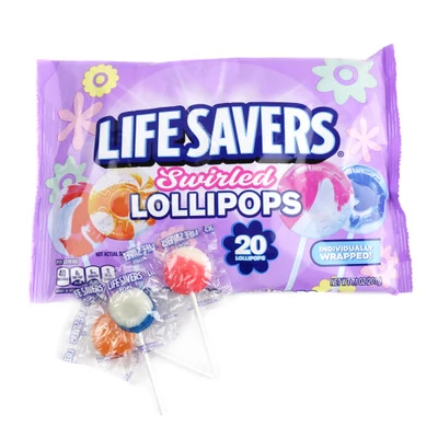 Lifesavers Swirled Lollipops 20 Piece Bag