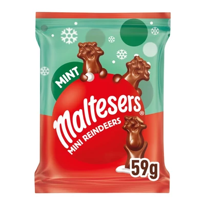 Maltesers Mint Mini Reindeer Bag 59g 