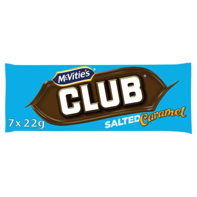 McVitie's Club Salted Caramel 7 Pack 