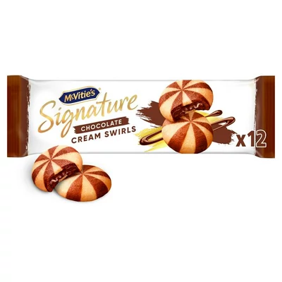 McVitie's Signature Chocolate Cream Swirls Biscuits 142g