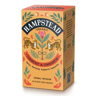 Hampstead Tea  Organic Turmeric and Cinnamon Tea (kurkuma és fahéj tea)  20 db borítékolt filter