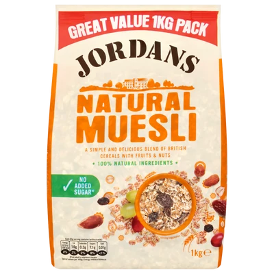 Jordans Natural Muesli Breakfast Cereal 1kg
