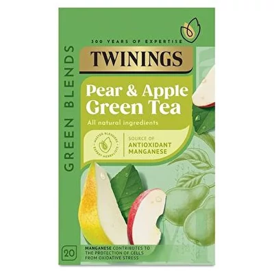 Twinings Green Tea with Pear and Apple (Zöld Tea Almával és Körtével) 20db filter