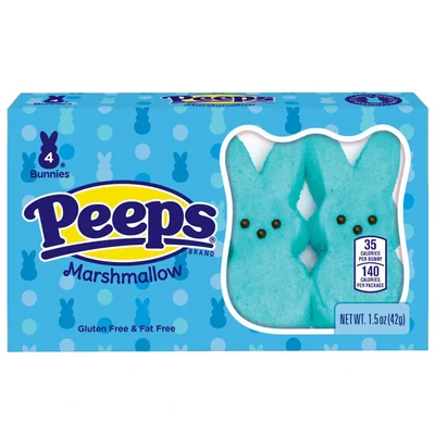 Peeps Blue Marshmallow Bunnies 4db