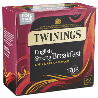 Twinings 1706 Strong Breakfast Tea 80 db filter