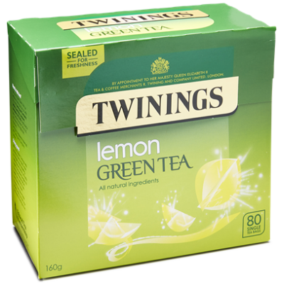 Twinings Green Tea Lemon (zöld tea citrommal)  80 db filter  