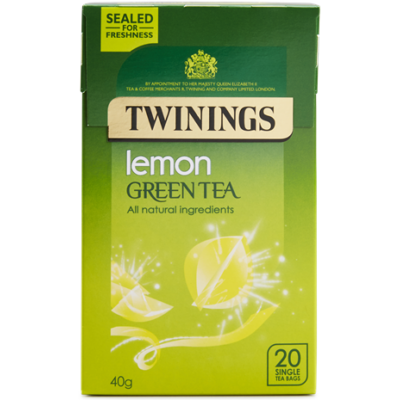Twinings Green Tea Lemon (Zöld Tea citrommal) 20db filter  