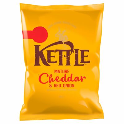 Kettle Mature Cheddar & Red Onion Chips 80g