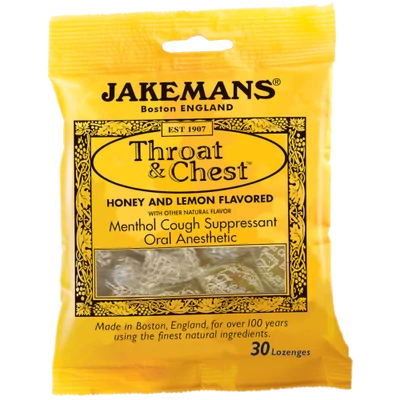 Jakemans Honey & Lemon Lozenges (méz-citrom cukorka) 73g