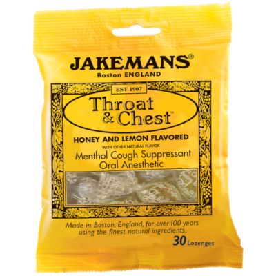 Jakemans Honey & Lemon Lozenges (méz-citrom cukorka) 100g