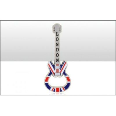 London Union Jack gitár alakú sörnyitó és hűtőmágnes