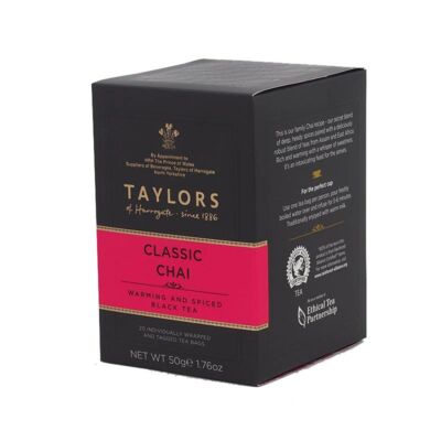 Taylor's of Harrogate Chai Tea 20 db borítékolt filter