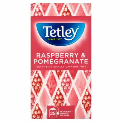 Tetley Raspberry & Pomegranate Tea (Málna és Gránátalma) 25 db borítékolt filter