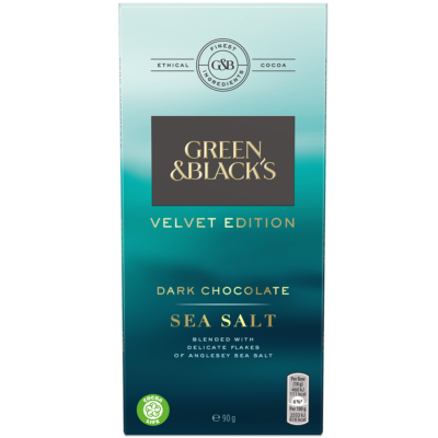 Green & Black's Velvet Sea Salt Dark Chocolate 90g 