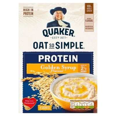 Quaker Oat So Simple Protein Golden Syrup 8x43g instant tasak