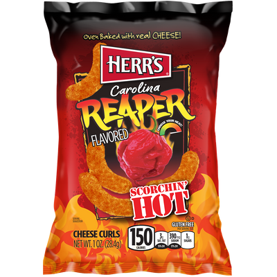 Herr's Carolina Reaper Flavoured Cheese Curls [USA] 183g