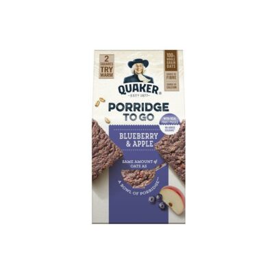 Quaker Porridge to Go Blueberry & Apple Breakfast Bar 2x55g