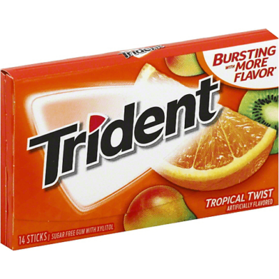 Trident Tropical Twist rágógumi 14db