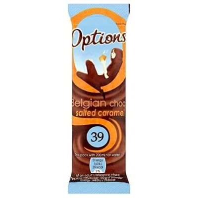 Options Salted Caramel  (belga csokoládés- sós karamellás italpor) 11g