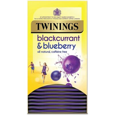 Twinings Blackcurrant & Blueberry (Feketeribizli és kékáfonya) Tea 20 db borítékolt filter