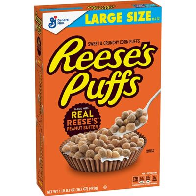 Reese's Puffs Cereal, Peanut Butter [USA] 473g