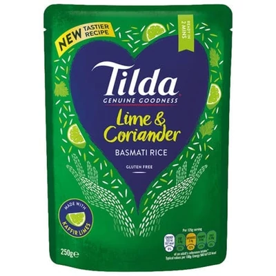 Tilda Steamed Lime & Coriander Basmati Rice 250g