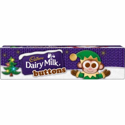 Cadbury Dairy Milk Buttons Christmas Chocolate Tube 72g