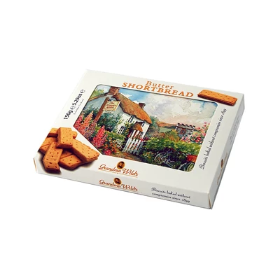 Grandma Wilds Postcard Box Butter Shortbread Biscuits (vajas keksz) 150g 