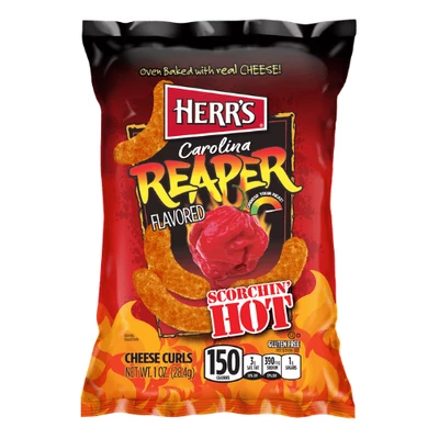 Herr's Carolina Reaper Flavoured Cheese Curls [USA] 28.4g