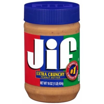 JIF Extra Crunchy Peanut Butter [USA] 454g