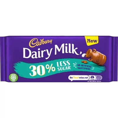  Cadbury Dairy Milk 30% less sugar 85g