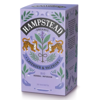 Hampstead Tea Organic Lavender & Valerian (bio levendula-valeriana) 20 db borítékolt filter