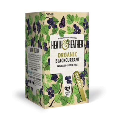 Heath & Heather Organic Blackcurrant Tea - Bio Feketeribizli Tea  20 db filter