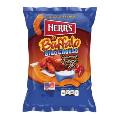 Herr's Buffalo Blue Cheese Flavour Puffs [USA]  199g