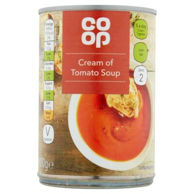  Co-op Cream of Tomato Soup 400g 
