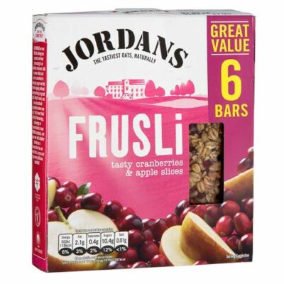 Jordans Frusli Bars Cranberry & Apple 6x30g