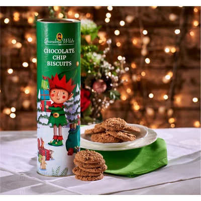 Grandma Wild's Helpful Elf - hengeralakú doboz csokidarabod keksz 200g
