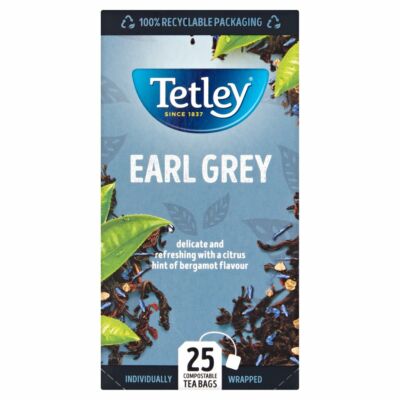 Tetley Earl Grey Tea 25 db borítékolt  filter