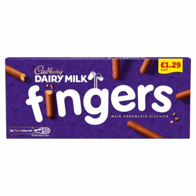 Cadbury Fingers Milk Chocolate - Ropogós pálcikák tejcsokoládé bevonattal