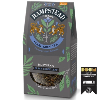 Hampstead Earl Grey organic Tea (Loose Leaf Tea Pouch) Earl Grey Szálas Tea 100g